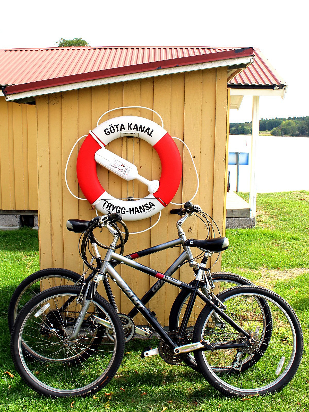 Bicycle boat Asplången, Göta Canal I Göta kanal